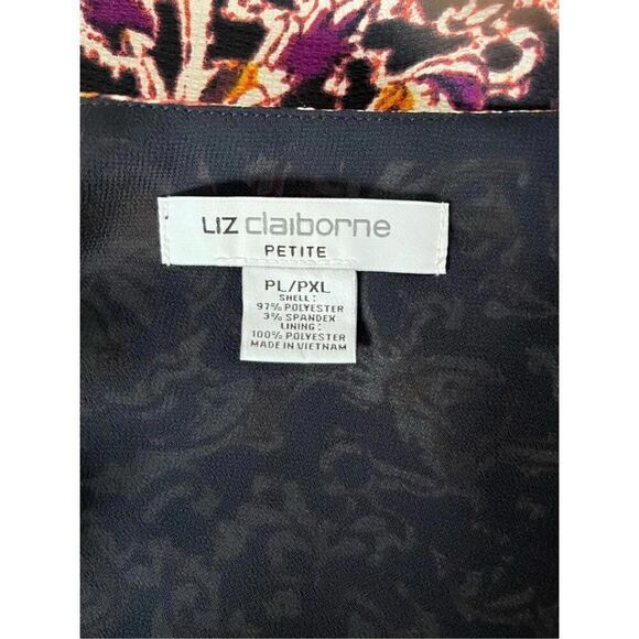 Liz Claiborne Mixed Media Open Kimono Top Size Petite Large NWT - Picture 5 of 8
